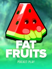 Tarjeta de slot de frutas con colores intensos y dinámica clásica de casino